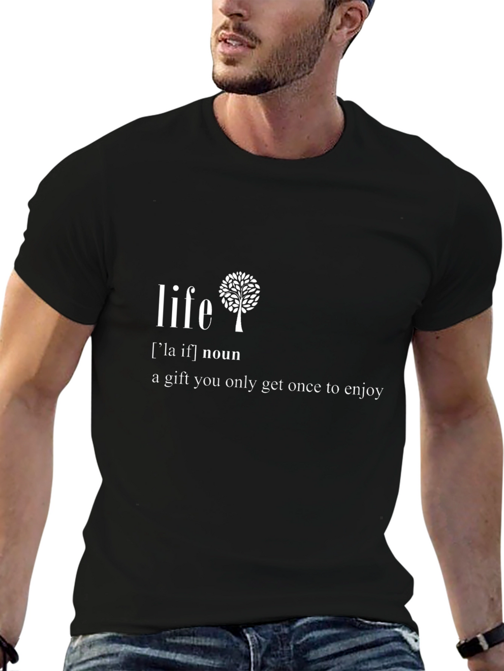 Life Definition Graphic Tee - Inspirational Gift T-Shirt