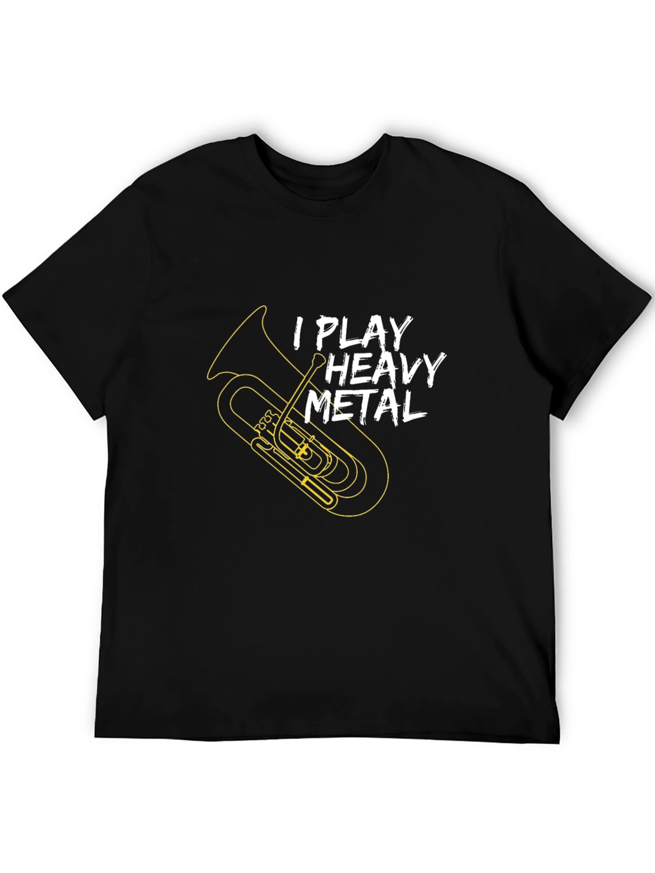 Heavy Metal Tuba Player Black T-Shirt
