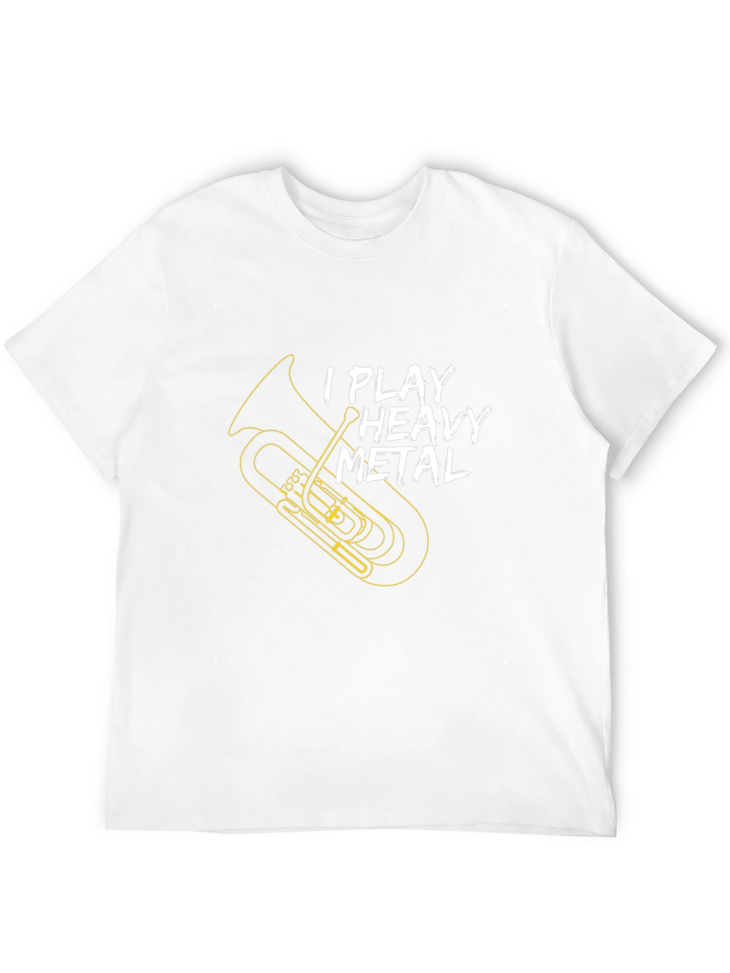 Heavy Metal Tuba Player Black T-Shirt