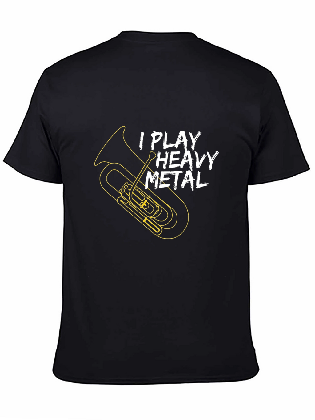 Heavy Metal Tuba Player Black T-Shirt