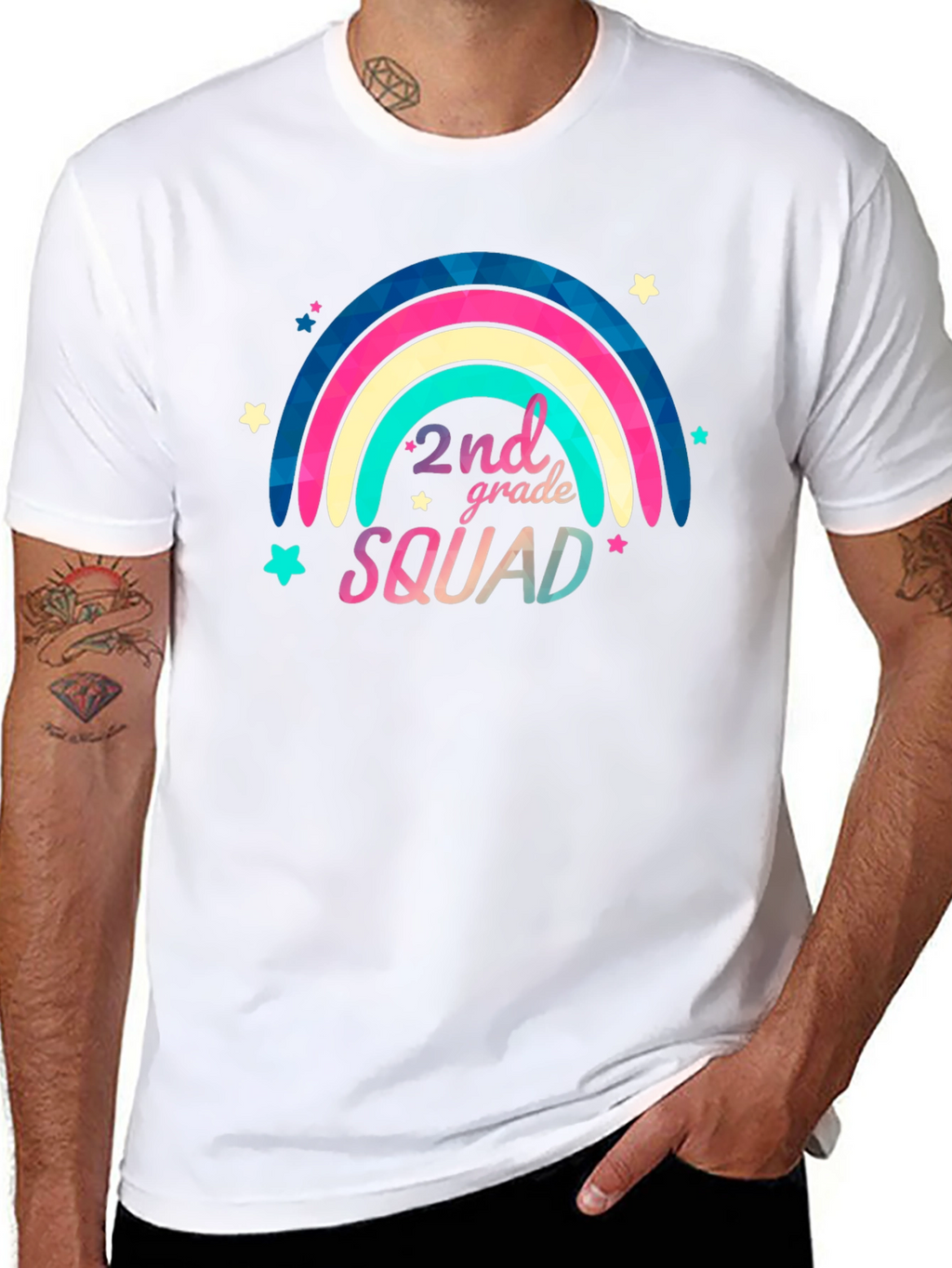2nd Grade Squad Black T-Shirt