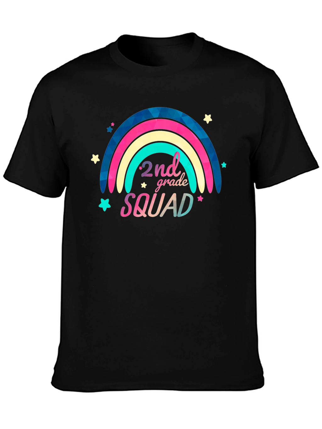 2nd Grade Squad Black T-Shirt