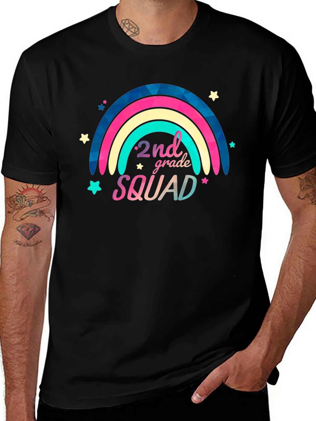 2nd Grade Squad Black T-Shirt