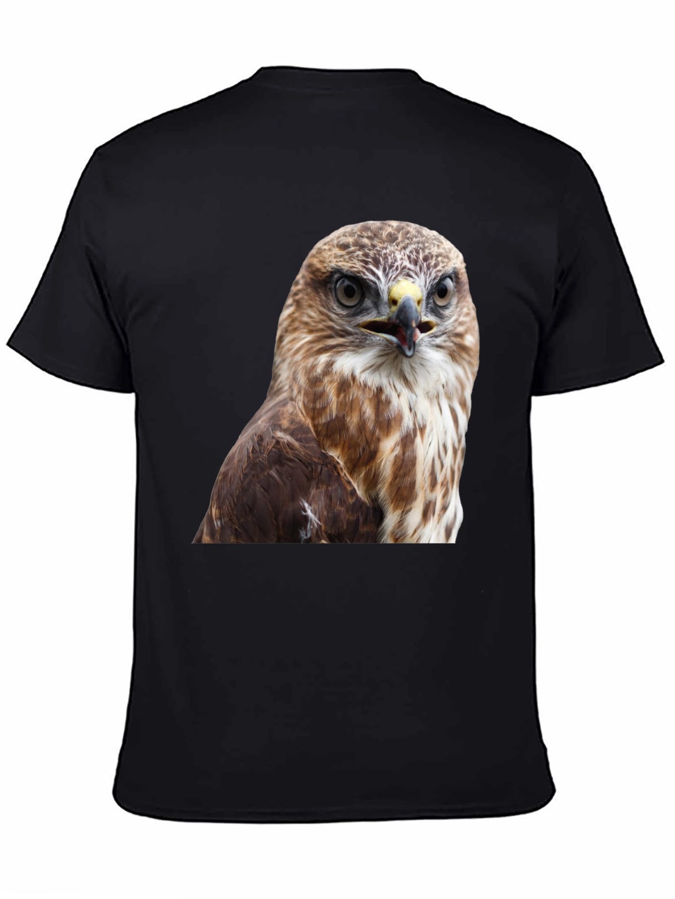 Cool Hawk Graphic T-Shirt - Mens Black Tee