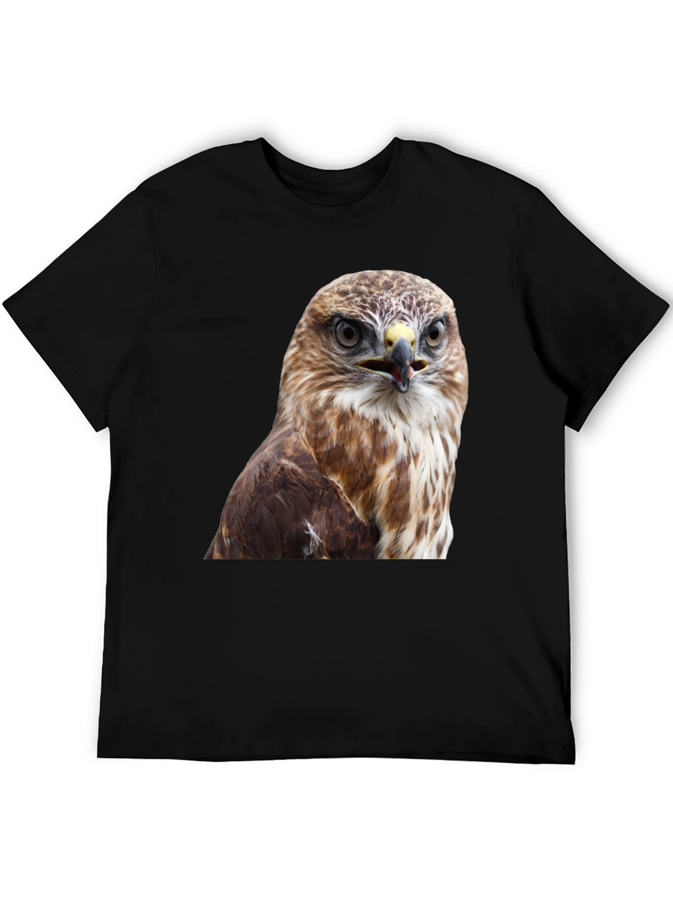 Cool Hawk Graphic T-Shirt - Mens Black Tee