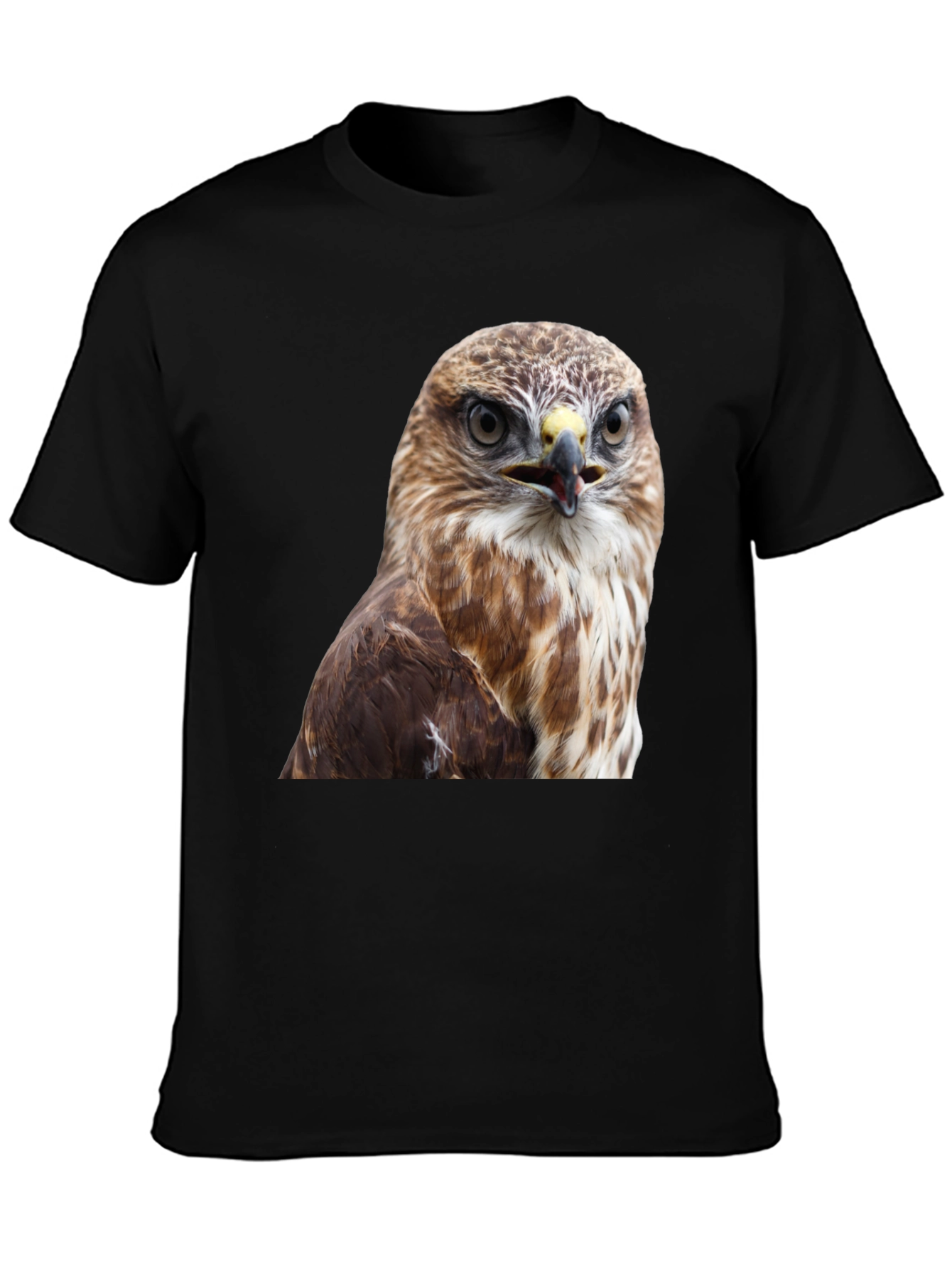 Cool Hawk Graphic T-Shirt - Mens Black Tee