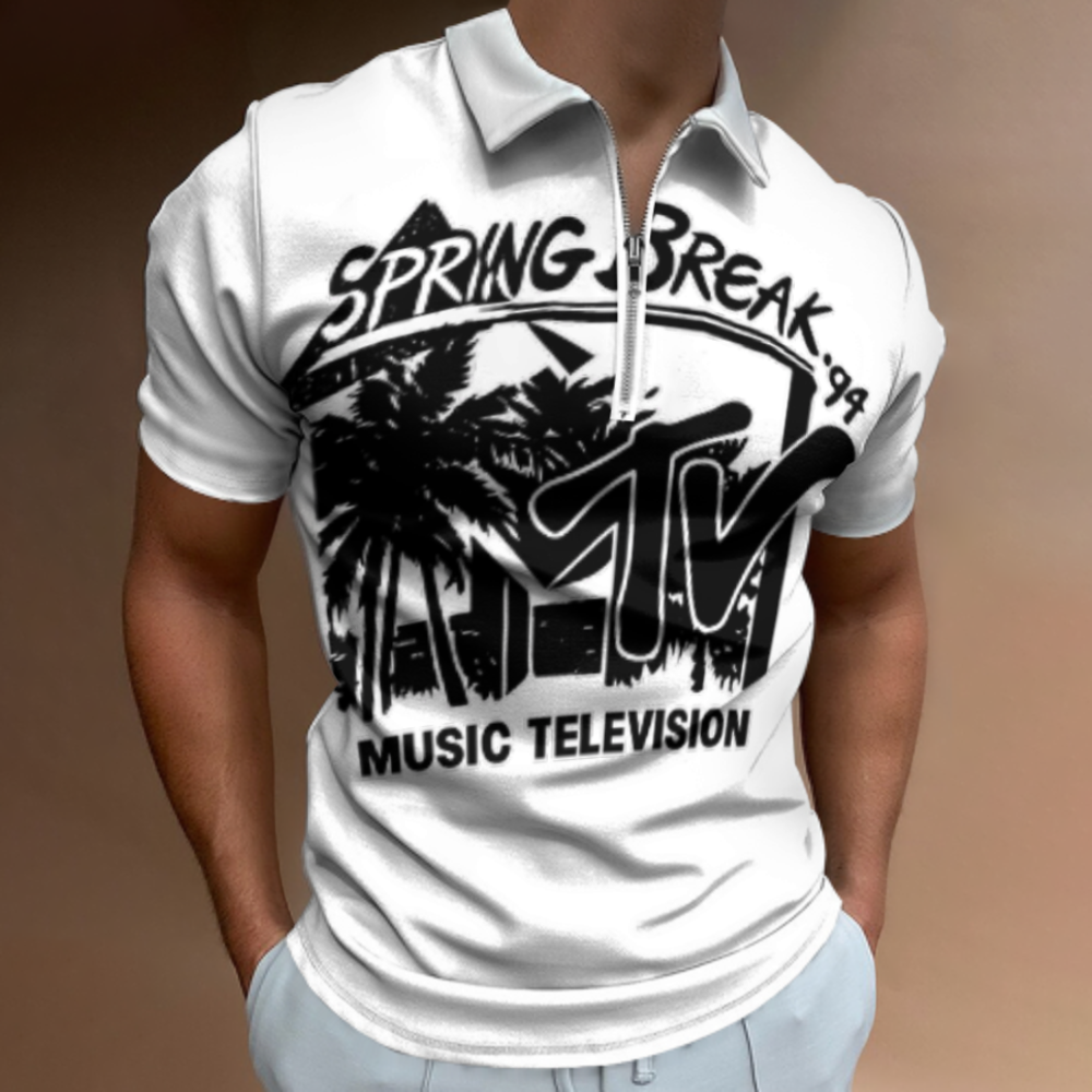 Spring Break '94 Retro Beach Party Graphic Tee | Vintage 90s Music Television Inspired Shirt | Summer Vacation Streetwear(z912)