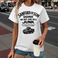 Sanford and Son Salvage Junkyard Vintage Truck Graphic T-Shirt | Retro Classic TV Inspired Tee(z910)