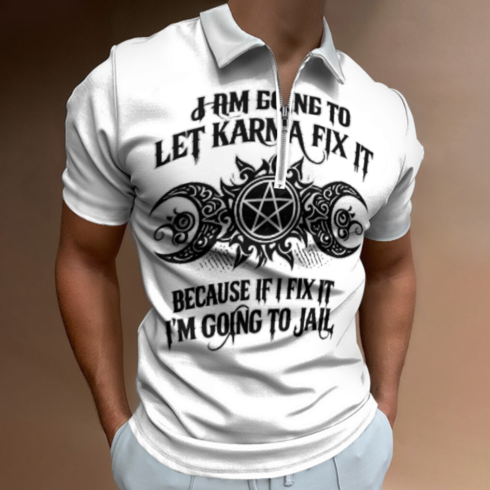 Let Karma Fix It Gothic Witchy T-Shirt | Funny Dark Humor Mystical Graphic Tee(z918)