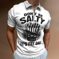 Don't Be Salty It's Fry Day Funny French Fries T-Shirt | Cute Food Pun Graphic Tee(z917)