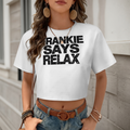 Frankie Says Relax Vintage Distressed Graphic T-Shirt | Retro 80s Inspired Statement Tee(z896)