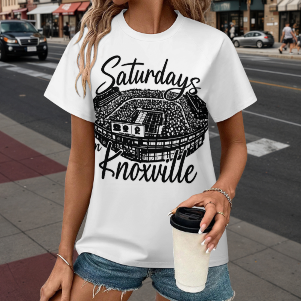 Saturdays in Knoxville Stadium Graphic T-Shirt | College Football Game Day Fan Tee(z905)