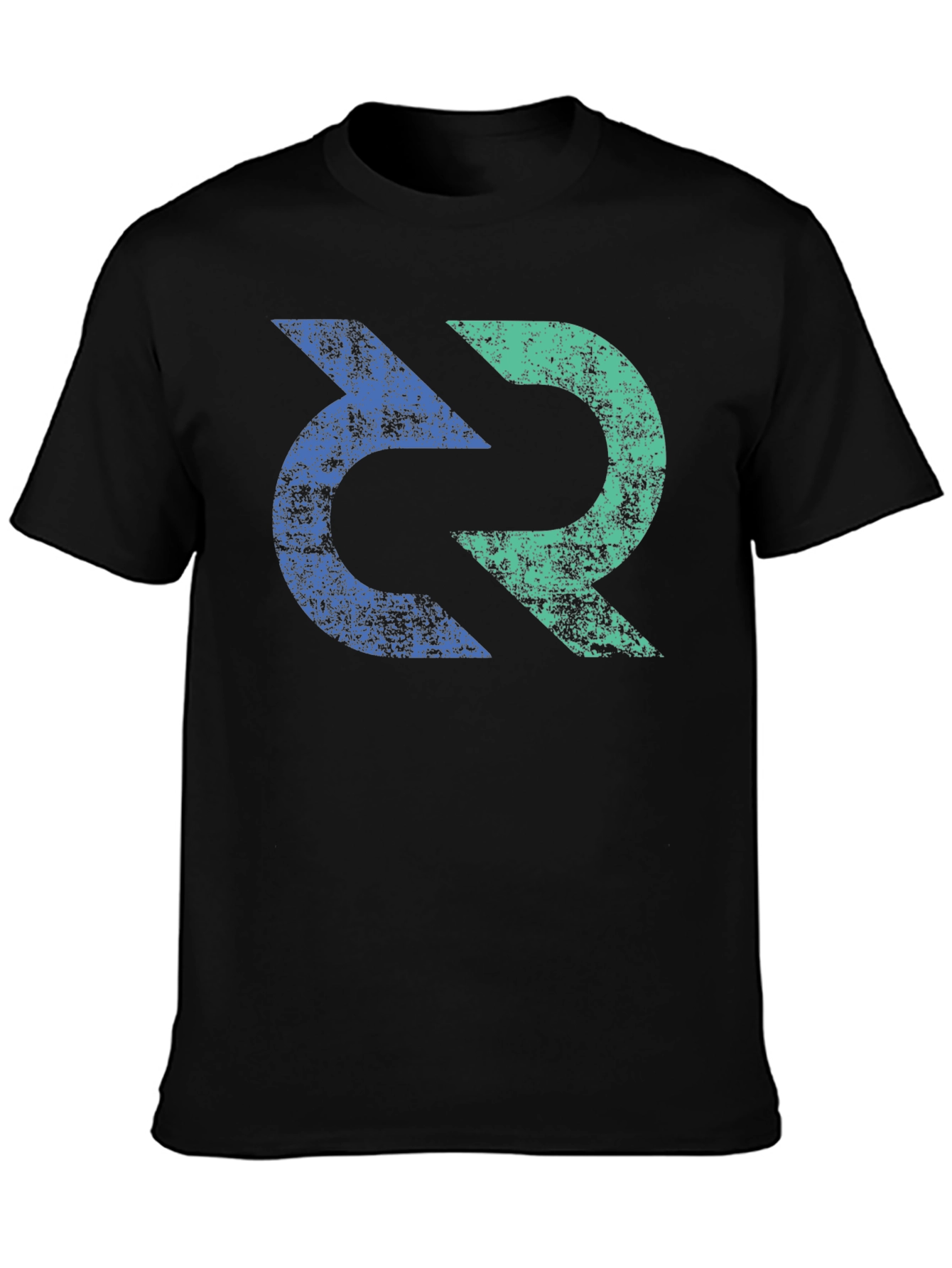 Dual Color Arrow Graphic Tee - Modern Style