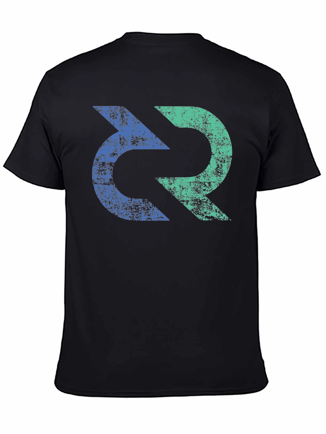 Dual Color Arrow Graphic Tee - Modern Style