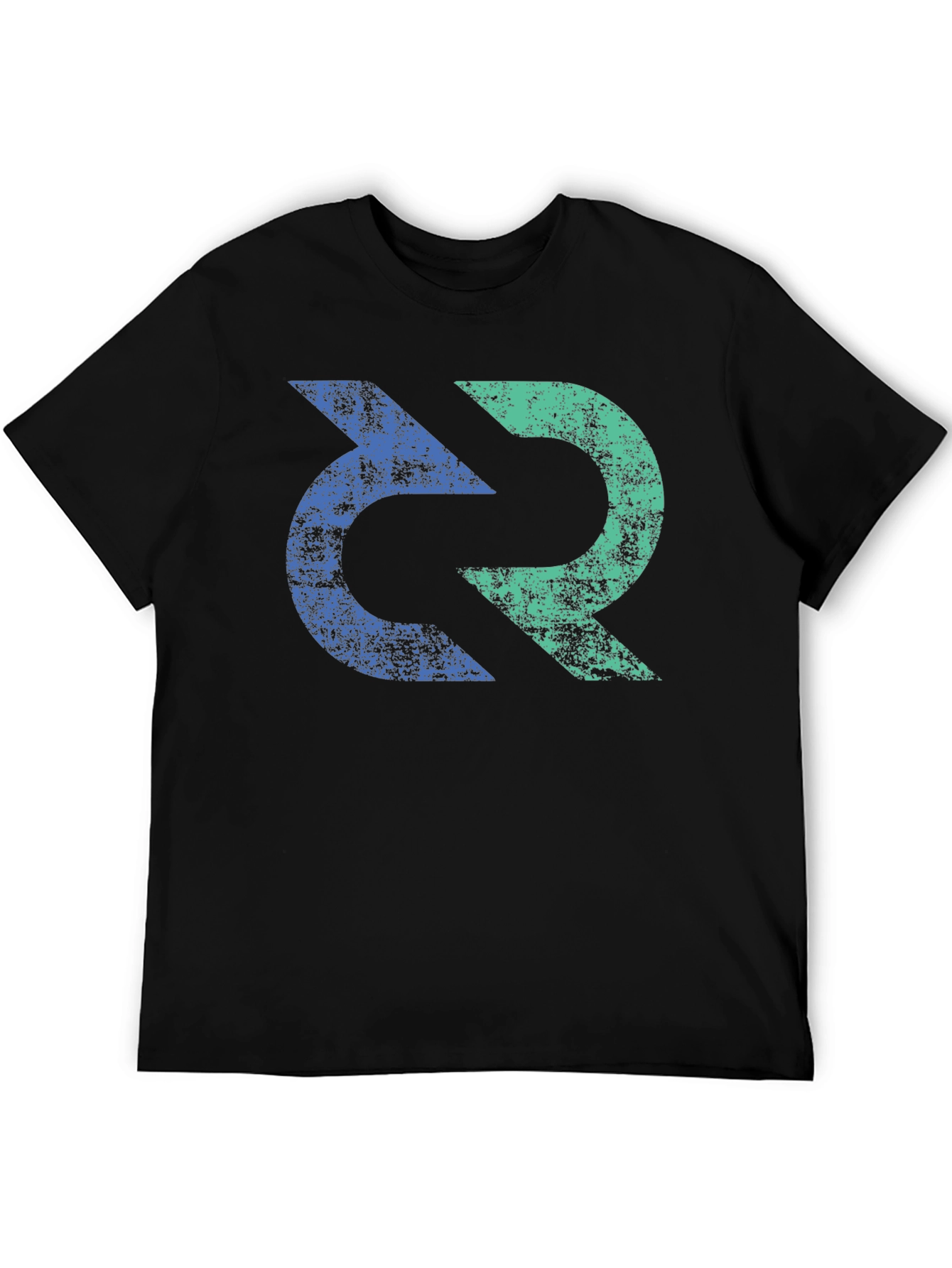 Dual Color Arrow Graphic Tee - Modern Style