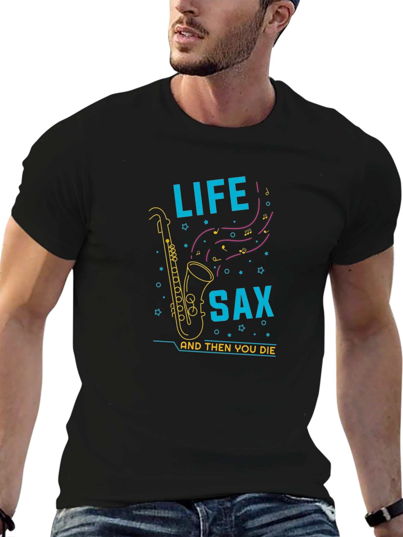 Life Sax T-Shirt: Unique Musical Graphic Tee