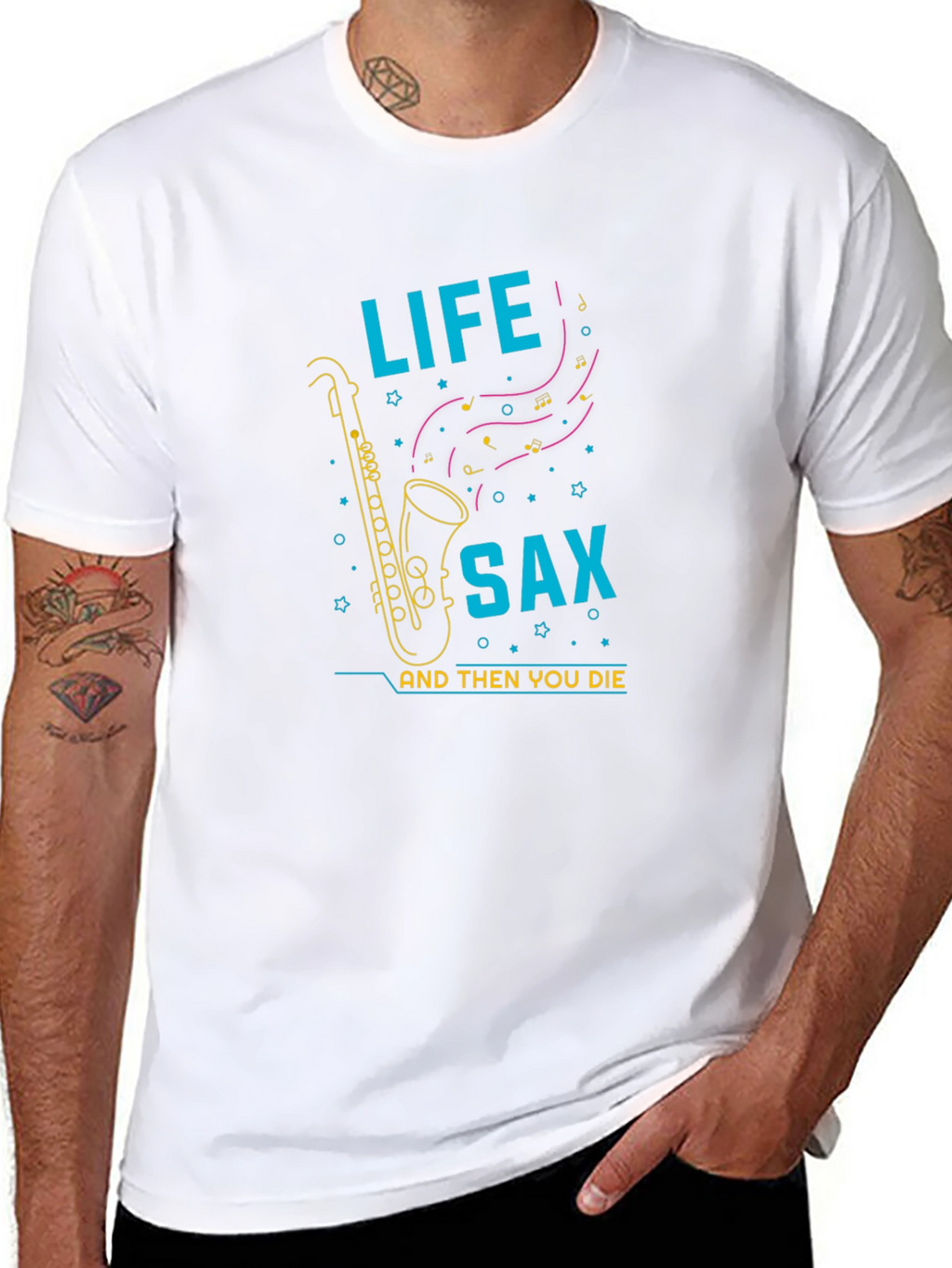 Life Sax T-Shirt: Unique Musical Graphic Tee