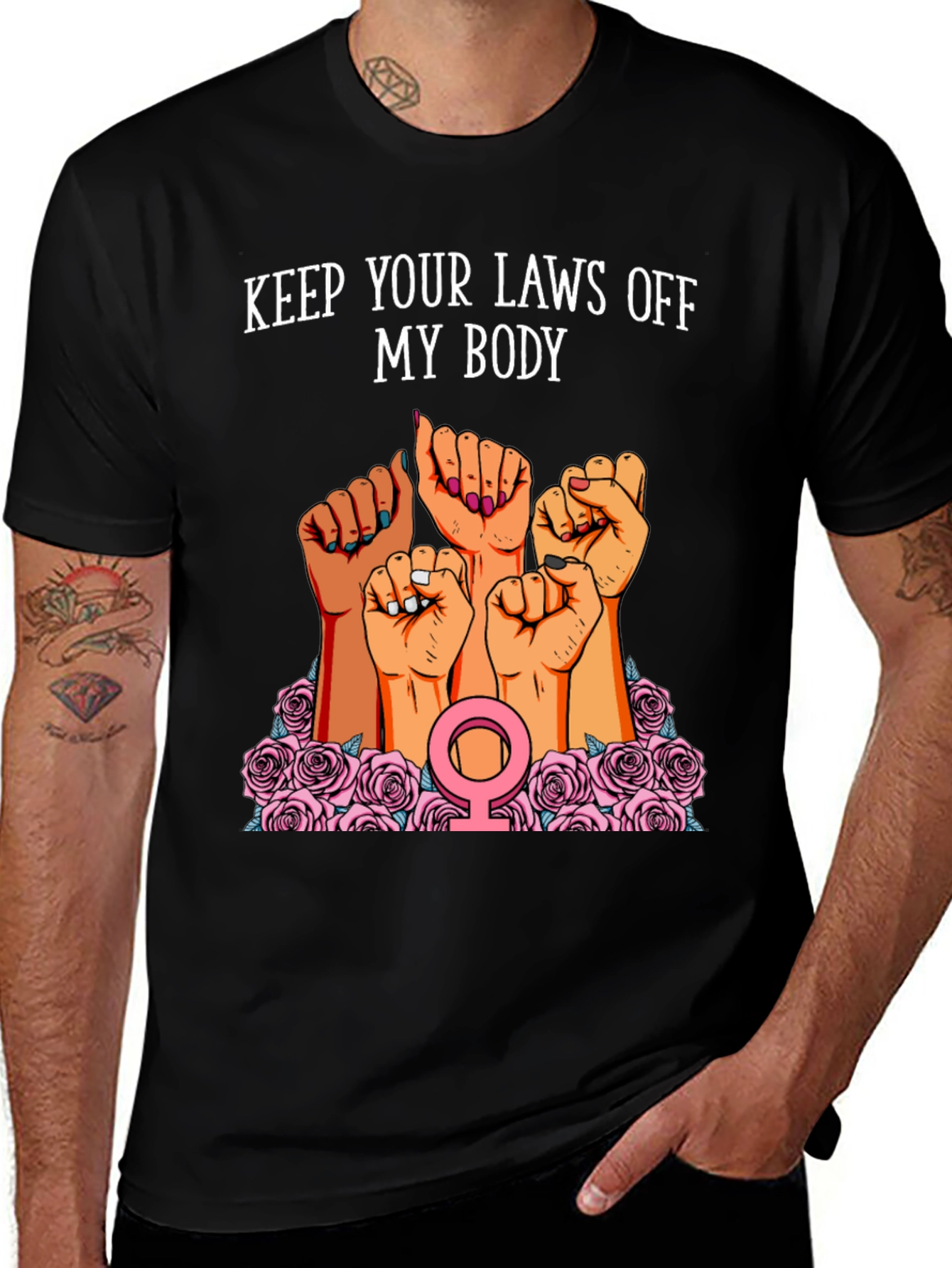 Feminist Rights T-Shirt - Keep Your Laws Off My Body