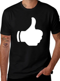 Thumbs Up Graphic Tee - Casual Comfort