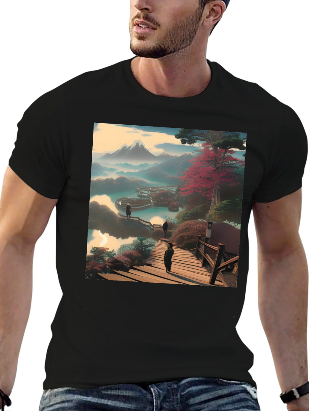 Scenic Mountain View Graphic Tee