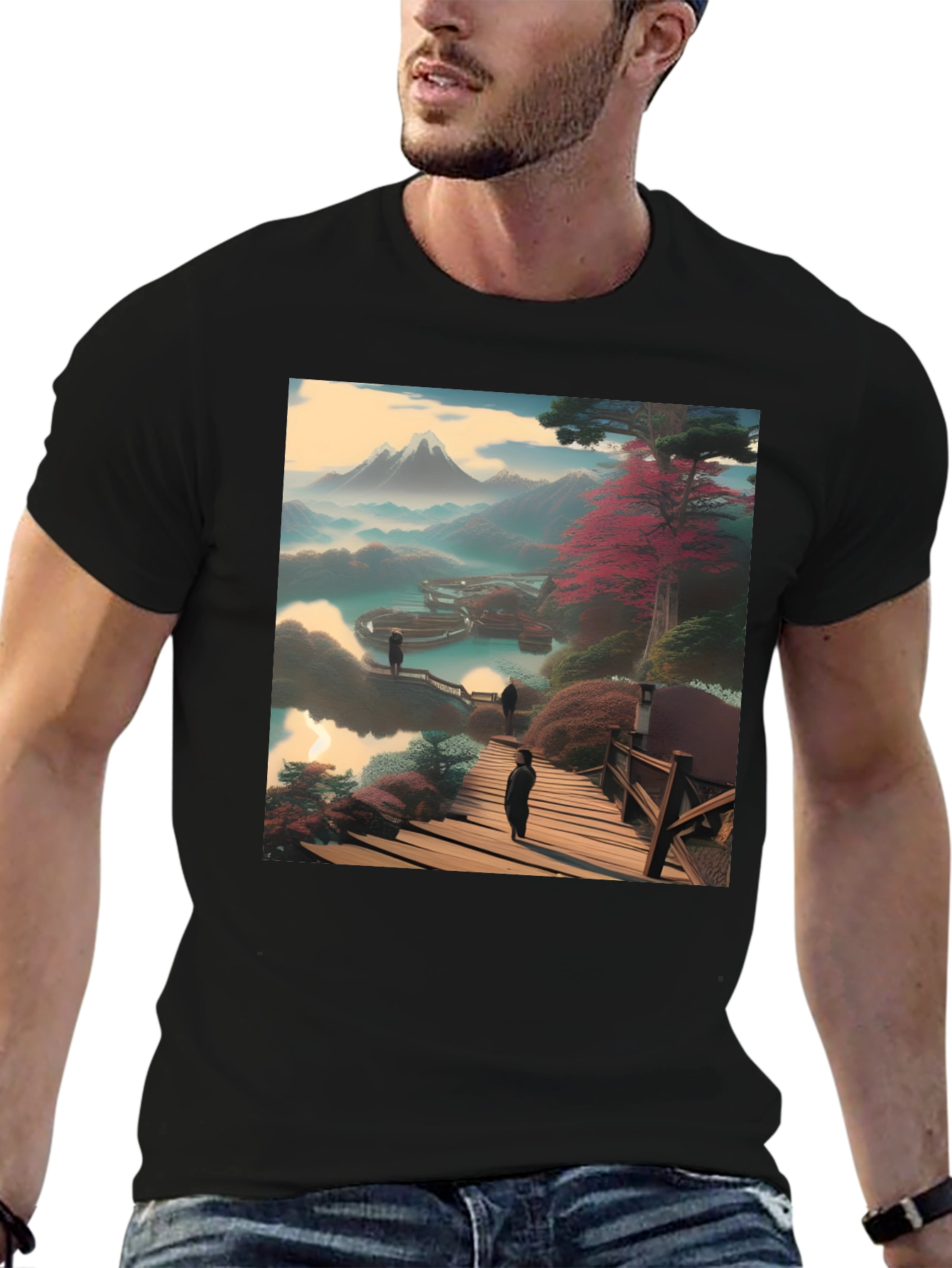 Scenic Mountain View Graphic Tee