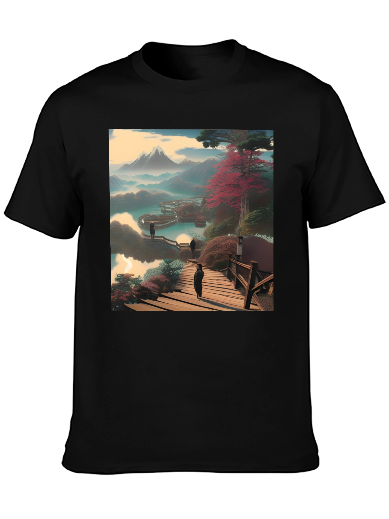 Scenic Mountain View Graphic Tee