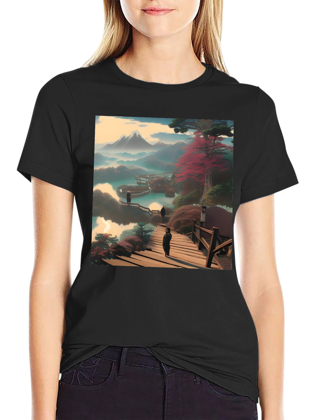 Scenic Mountain View Graphic Tee