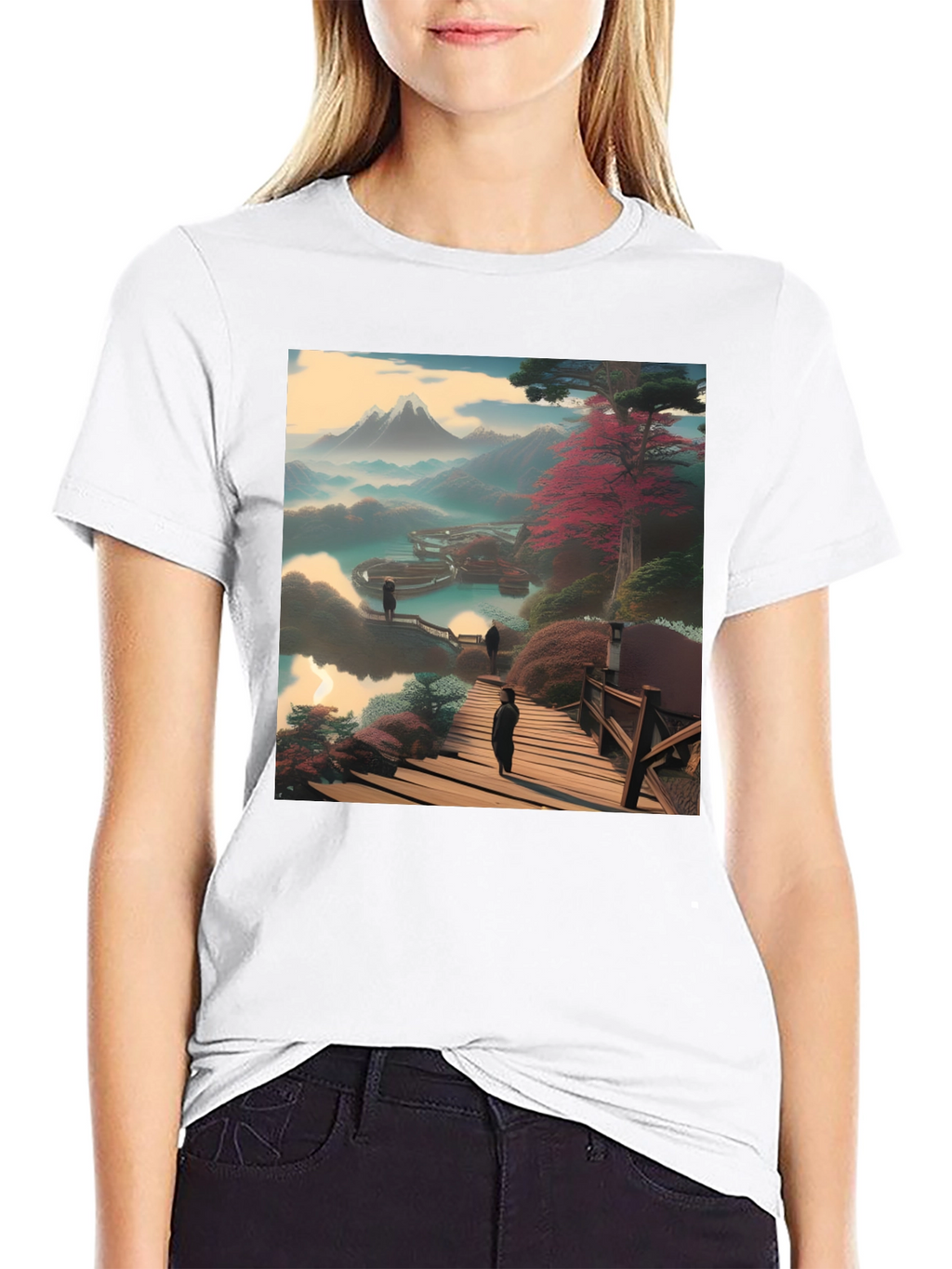 Scenic Mountain View Graphic Tee