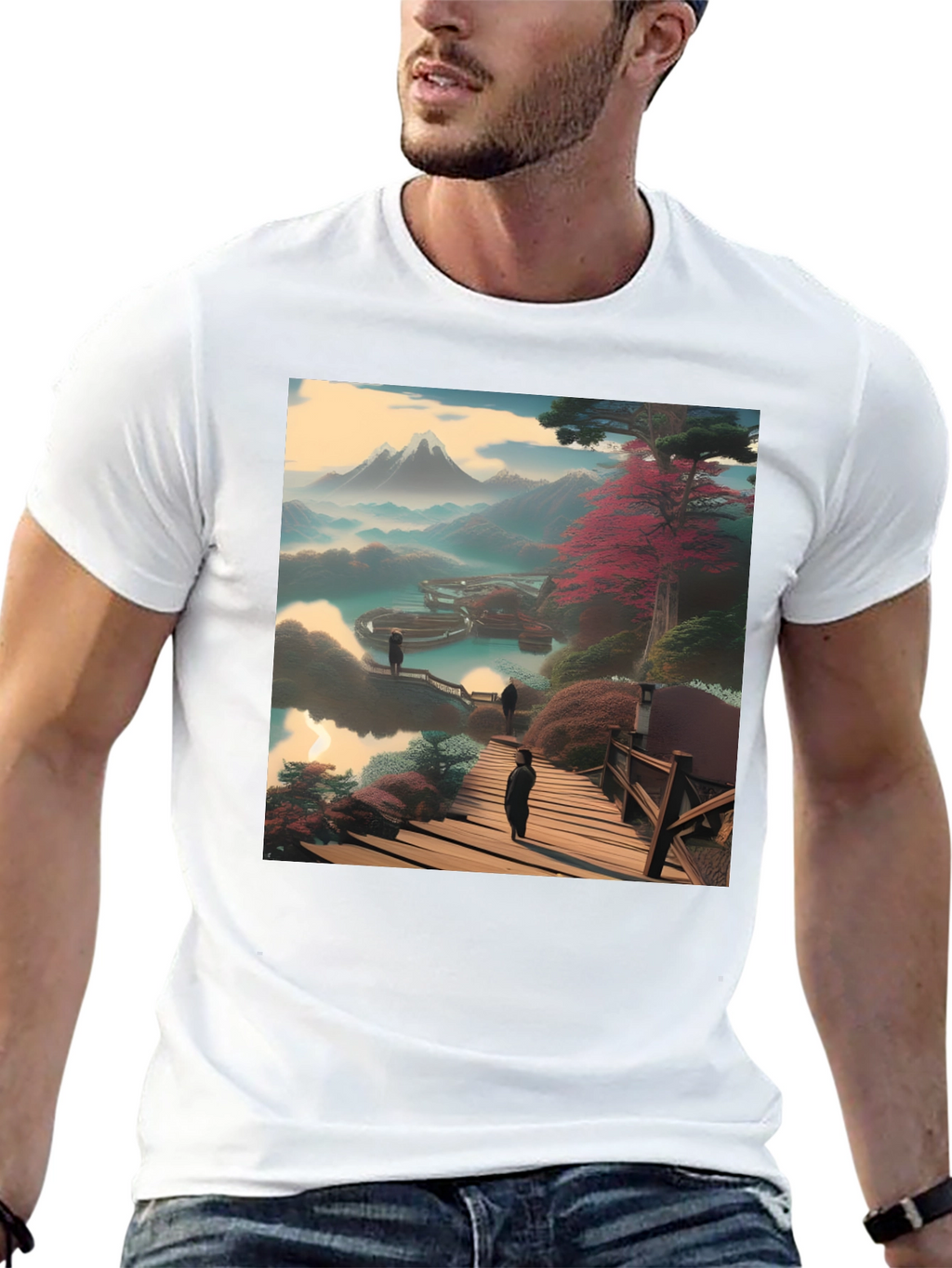 Scenic Mountain View Graphic Tee