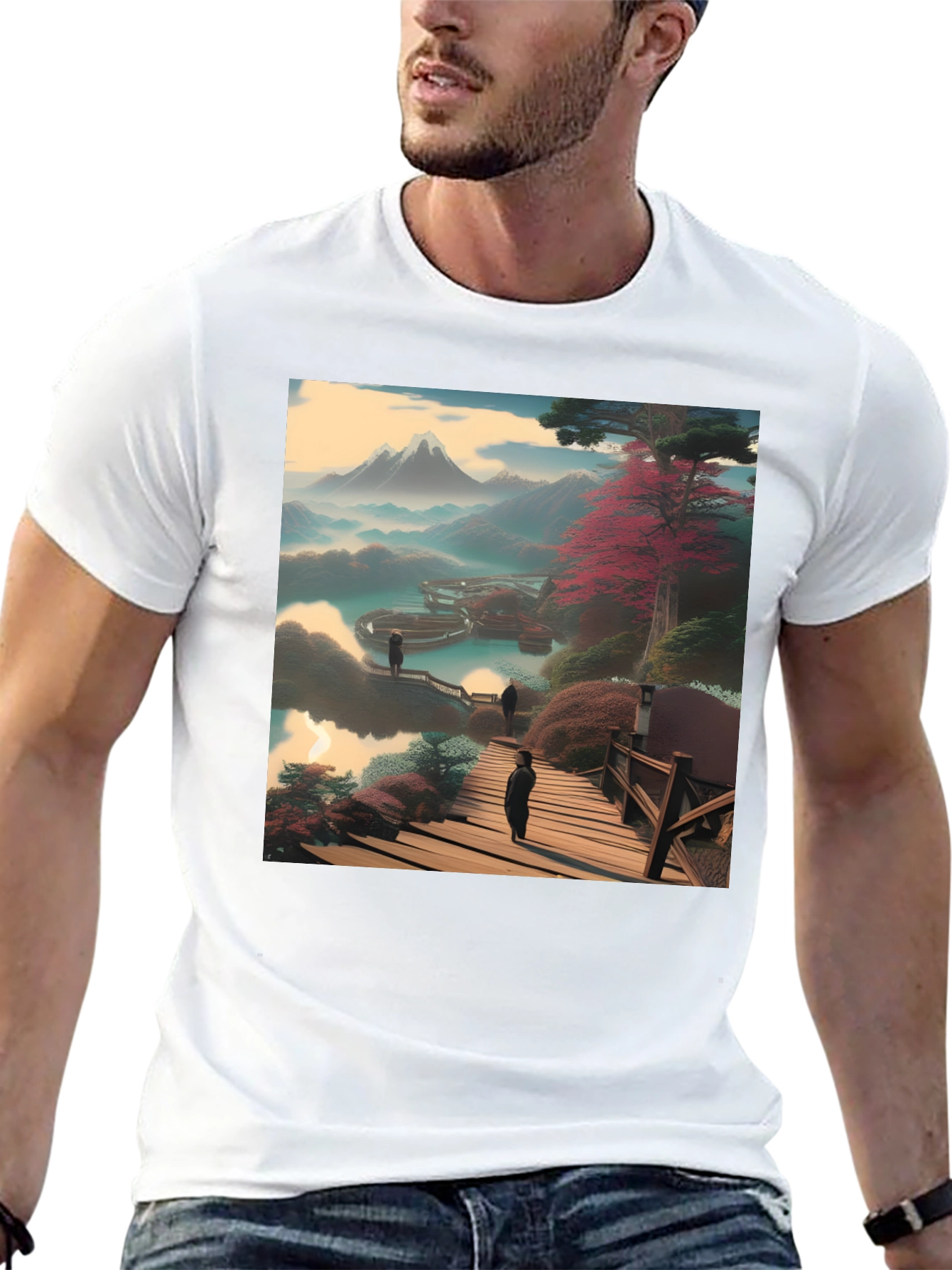 Scenic Mountain View Graphic Tee