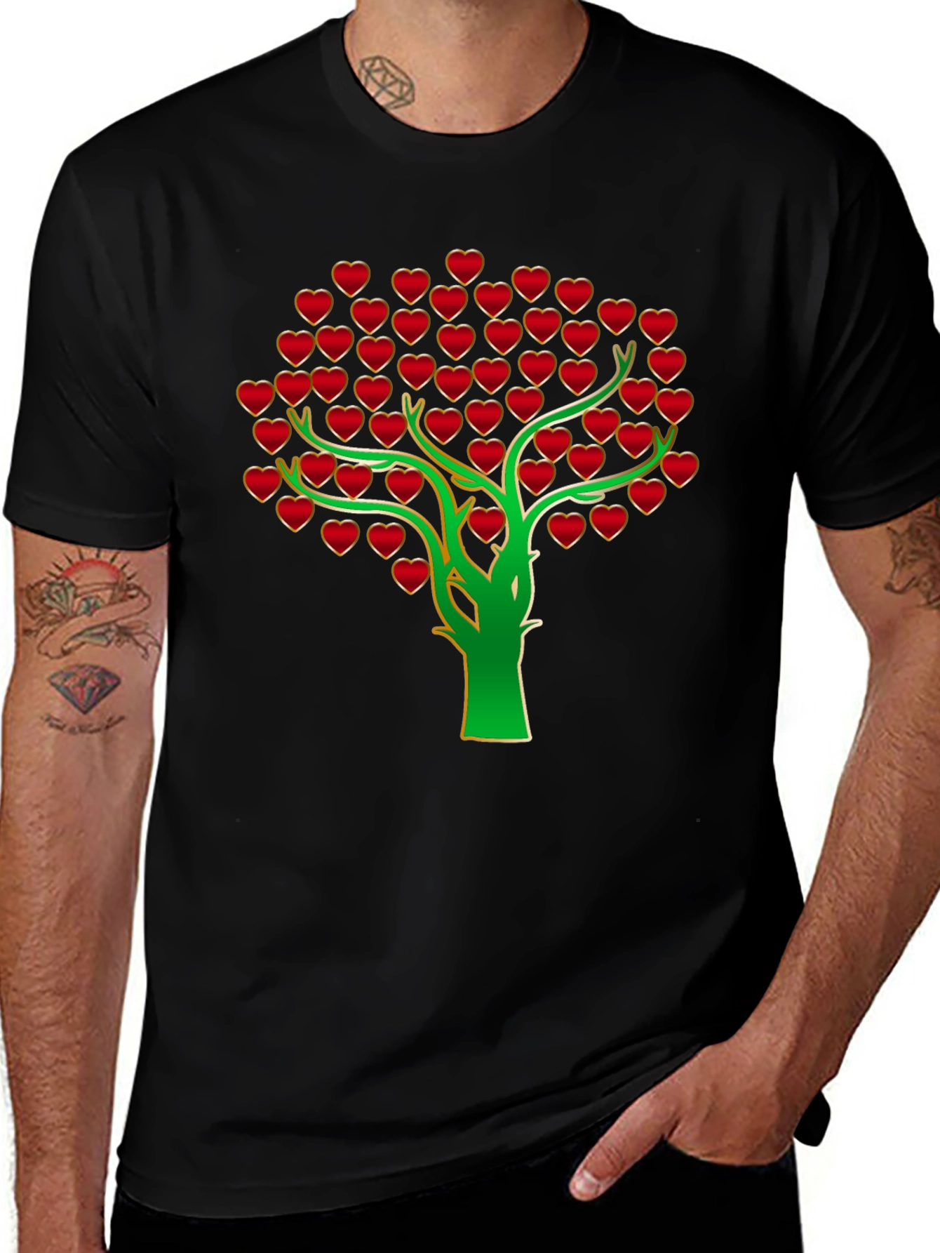 Heart Tree Graphic Tee - Stylish & Unique!