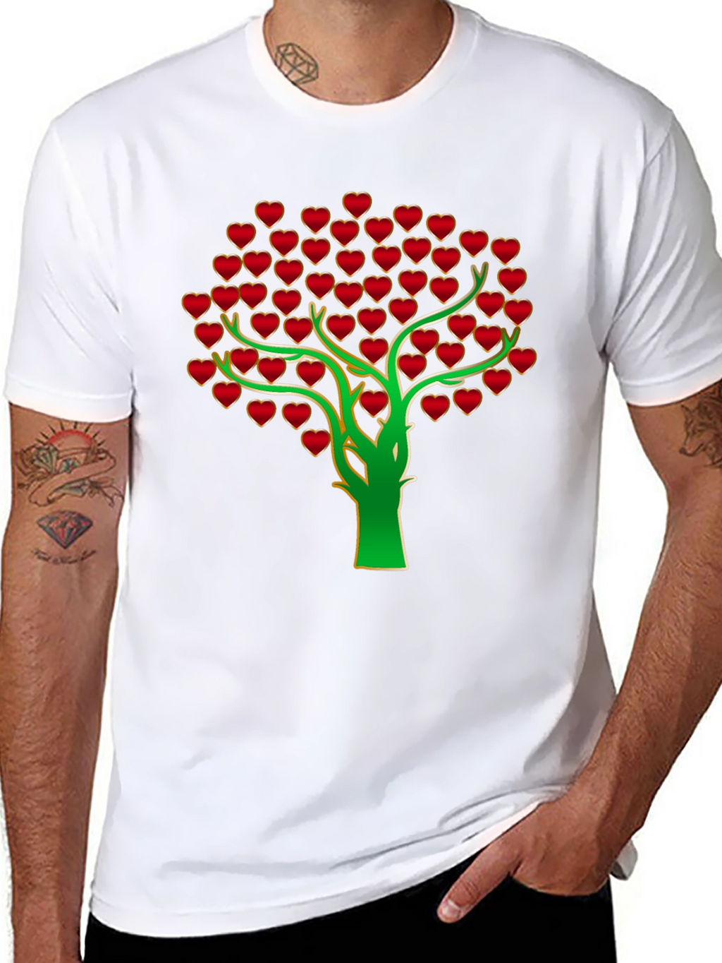 Heart Tree Graphic Tee - Stylish & Unique!