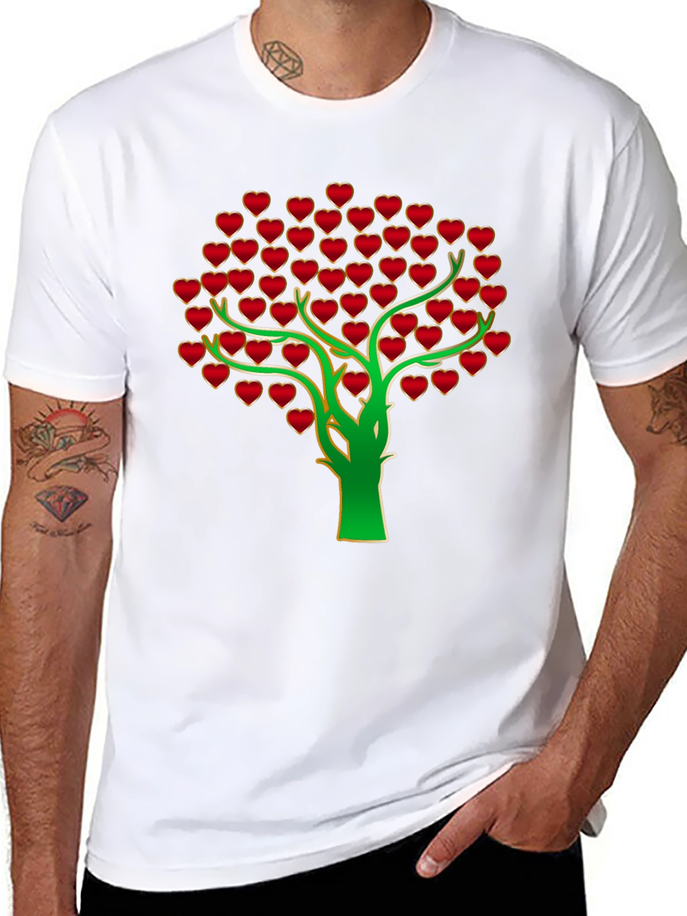 Heart Tree Graphic Tee - Stylish & Unique!
