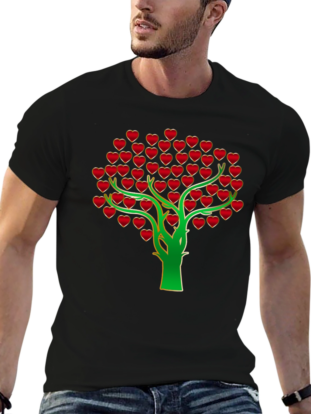 Heart Tree Graphic Tee - Stylish & Unique!