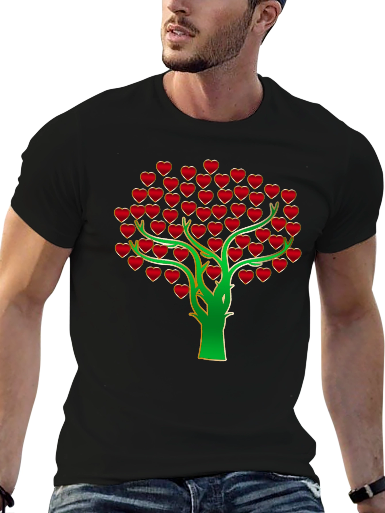 Heart Tree Graphic Tee - Stylish & Unique!