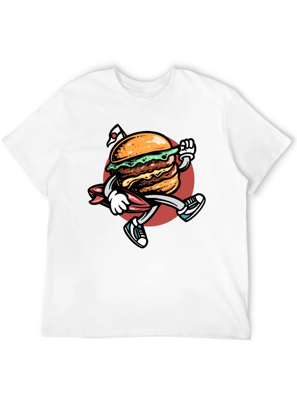 Burger Surf T-Shirt - Black Graphic Tee