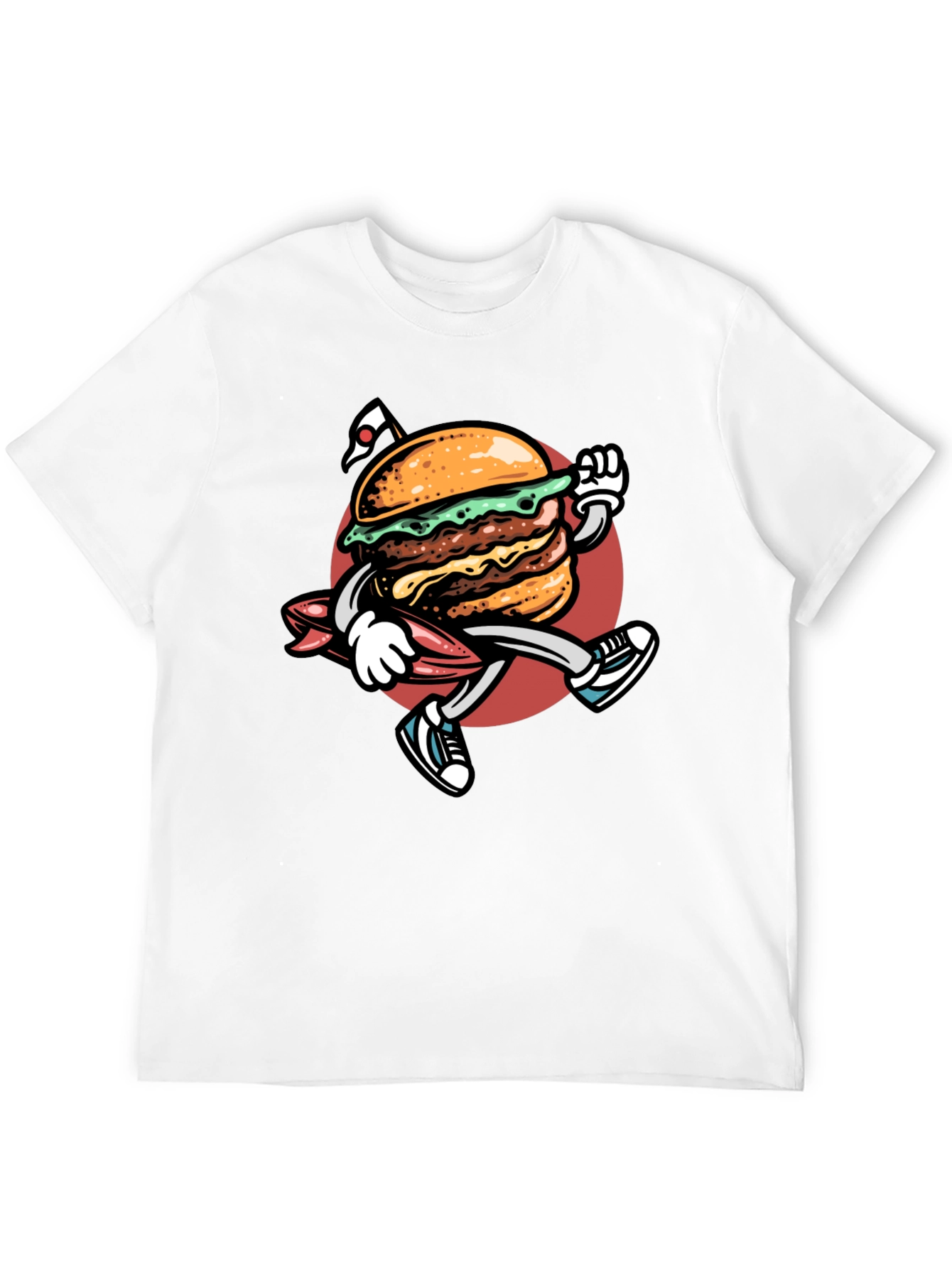 Burger Surf T-Shirt - Black Graphic Tee