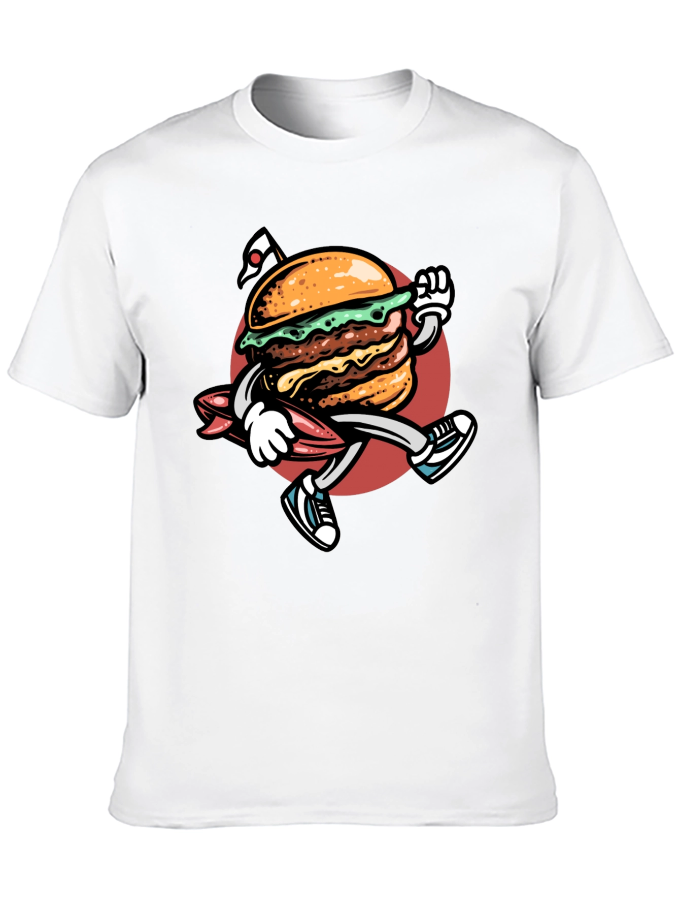 Burger Surf T-Shirt - Black Graphic Tee