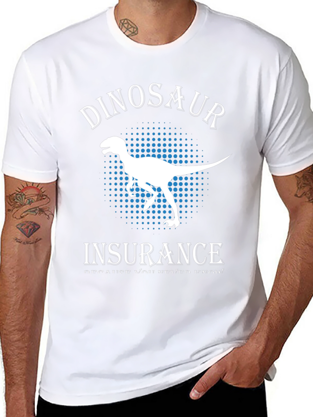 Dinosaur Insurance T-Shirt - Funny Graphic Tee