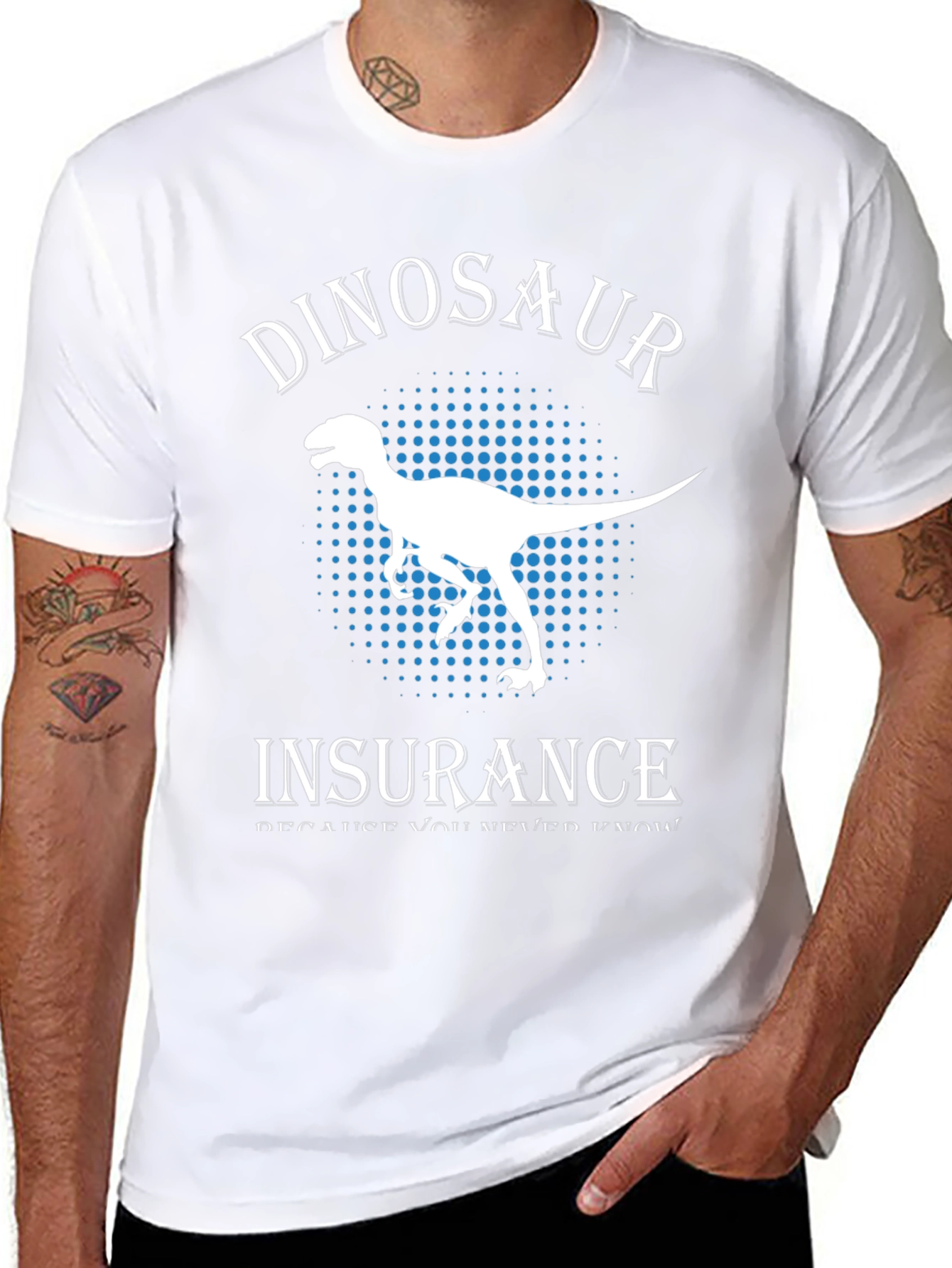 Dinosaur Insurance T-Shirt - Funny Graphic Tee