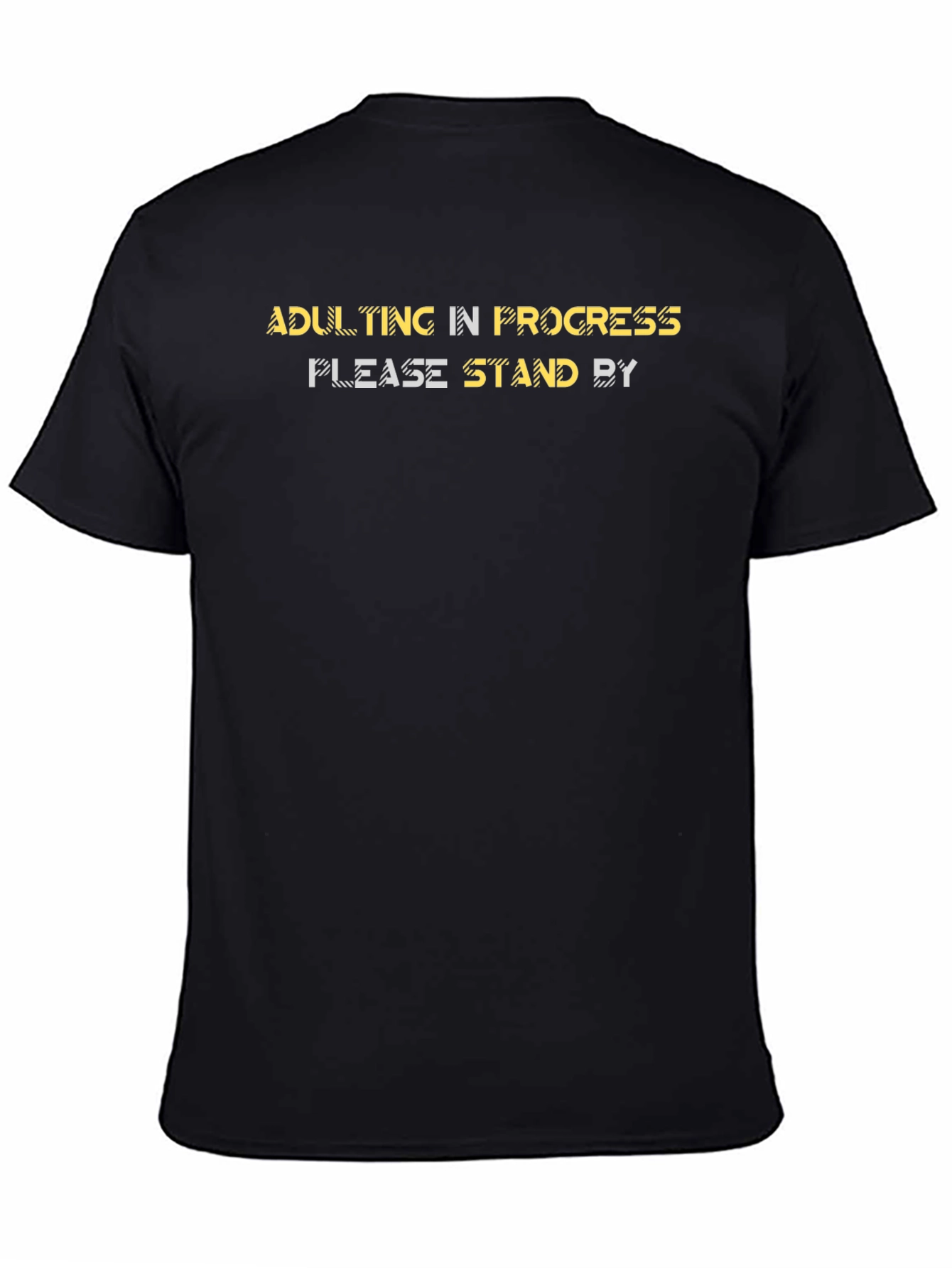 Adulting In Progress Black Graphic Tee
