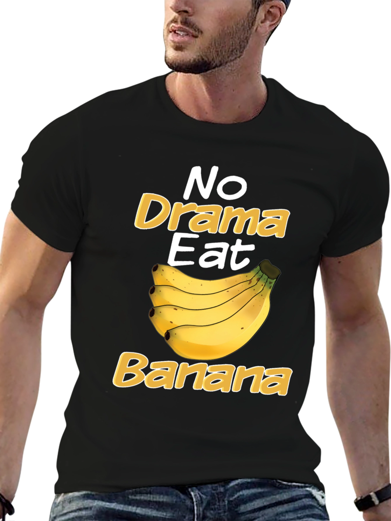No Drama Eat Banana Funny T-Shirt