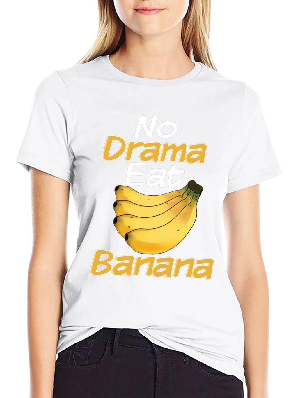 No Drama Eat Banana Funny T-Shirt