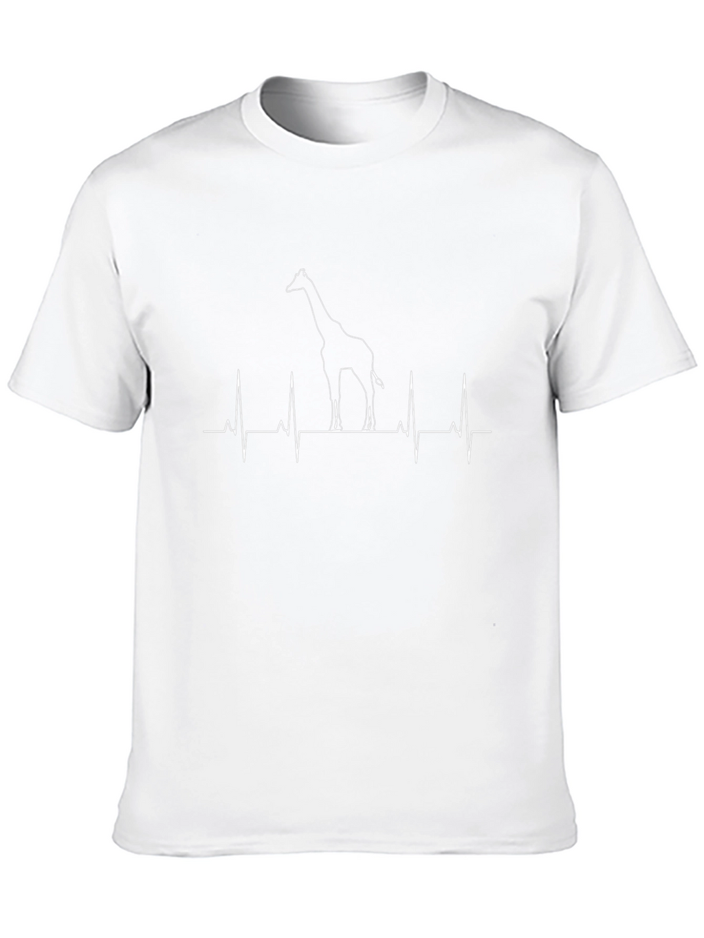 Giraffe Heartbeat Graphic T-Shirt - Unisex