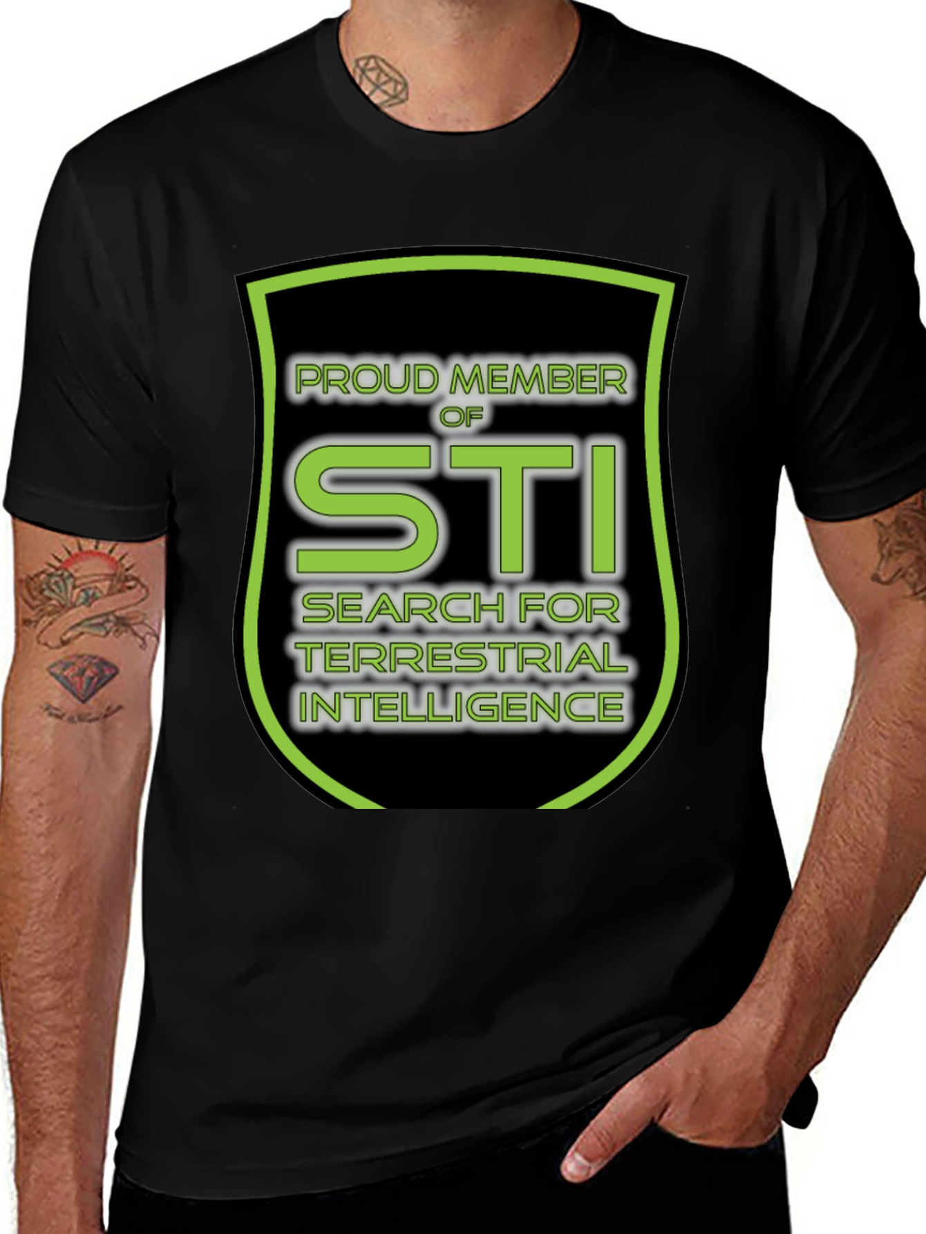 Proud STI Member T-Shirt - Search for Terrestrial Intelligence Tee