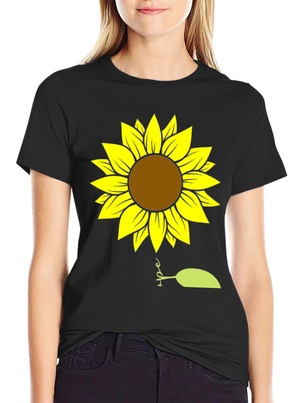 Sunflower Hope Graphic Tee - Stylish Casual Comfort
