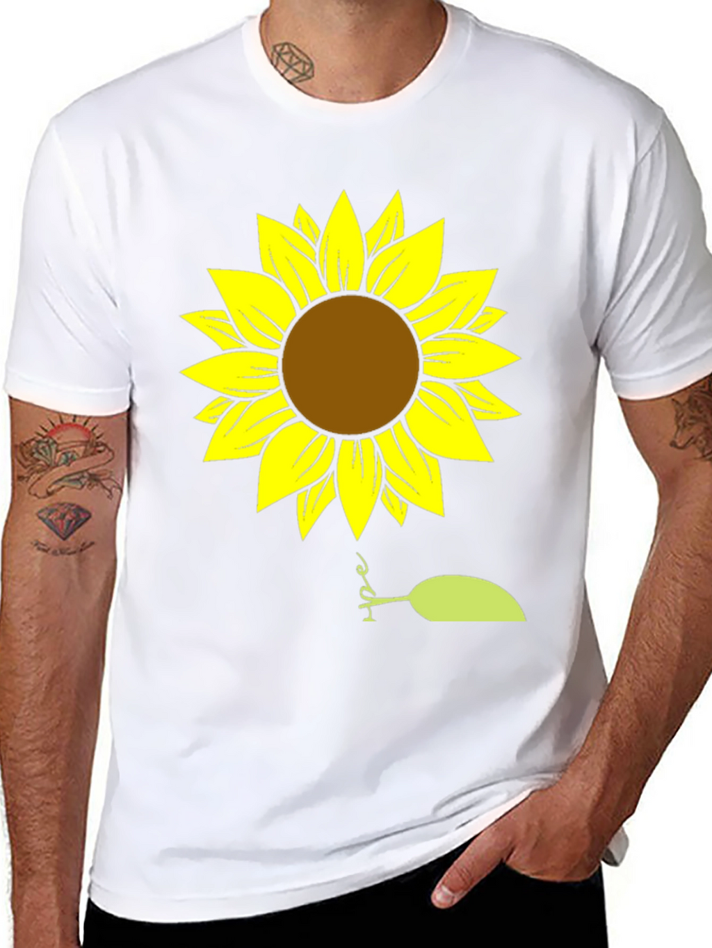 Sunflower Hope Graphic Tee - Stylish Casual Comfort