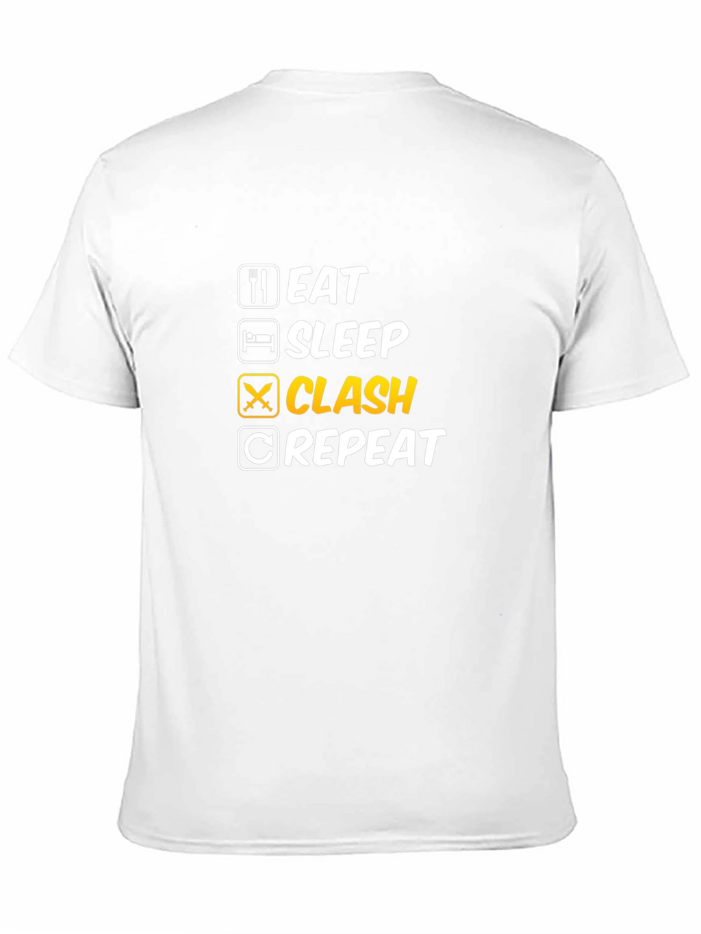 Eat Sleep Clash Repeat Graphic Tee