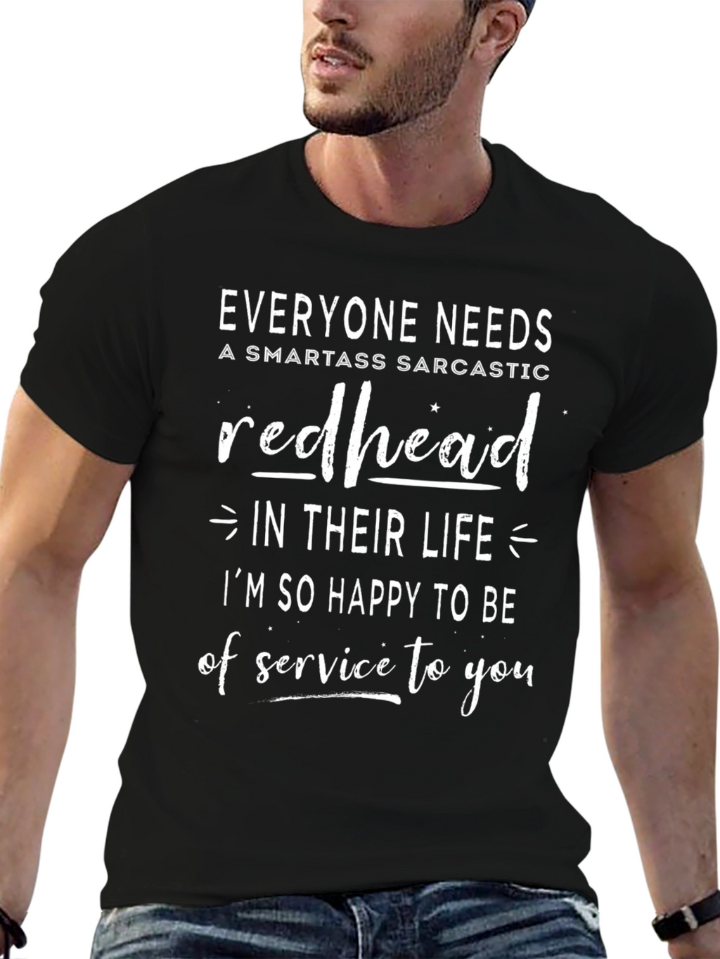 Redhead Sarcastic T-Shirt - Funny Novelty Tee