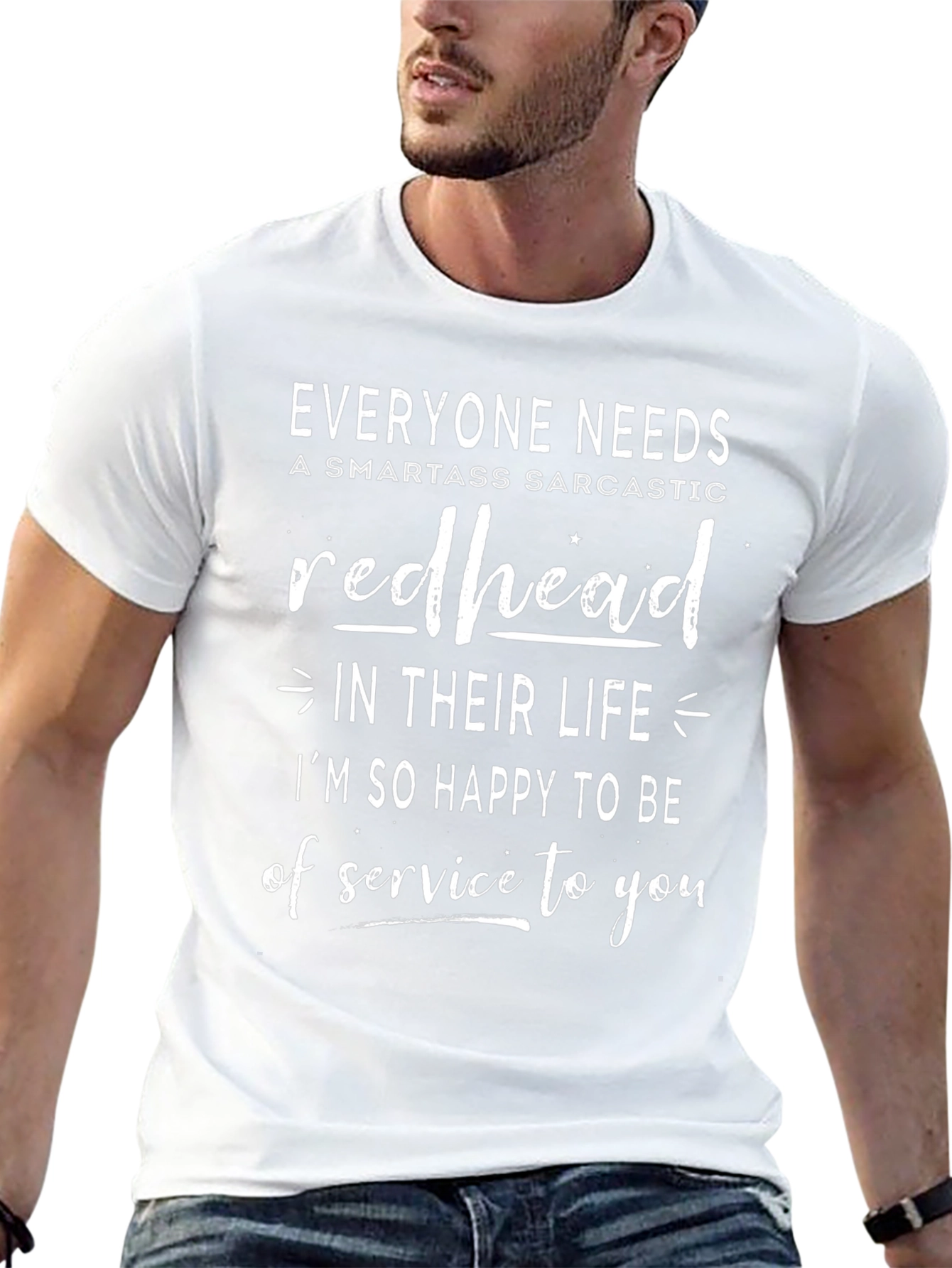 Redhead Sarcastic T-Shirt - Funny Novelty Tee